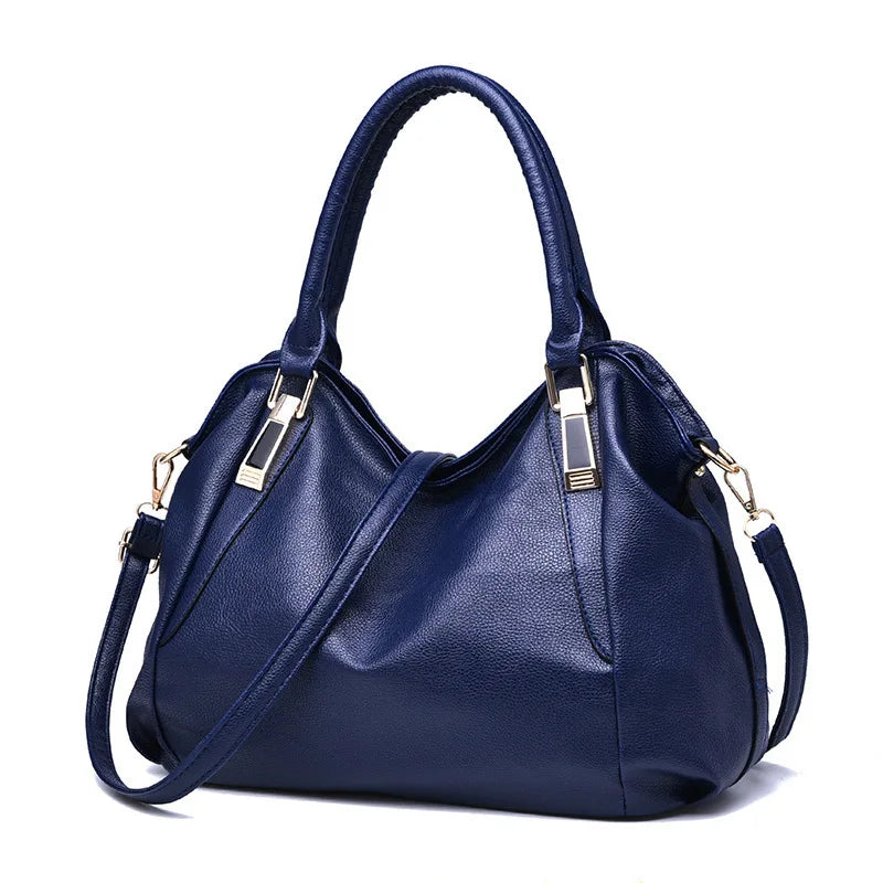 Novo couro macio bolsa feminina estilo coreano luxo grande capacidade sacola senhoras ombro crossbody commuter saco de compras