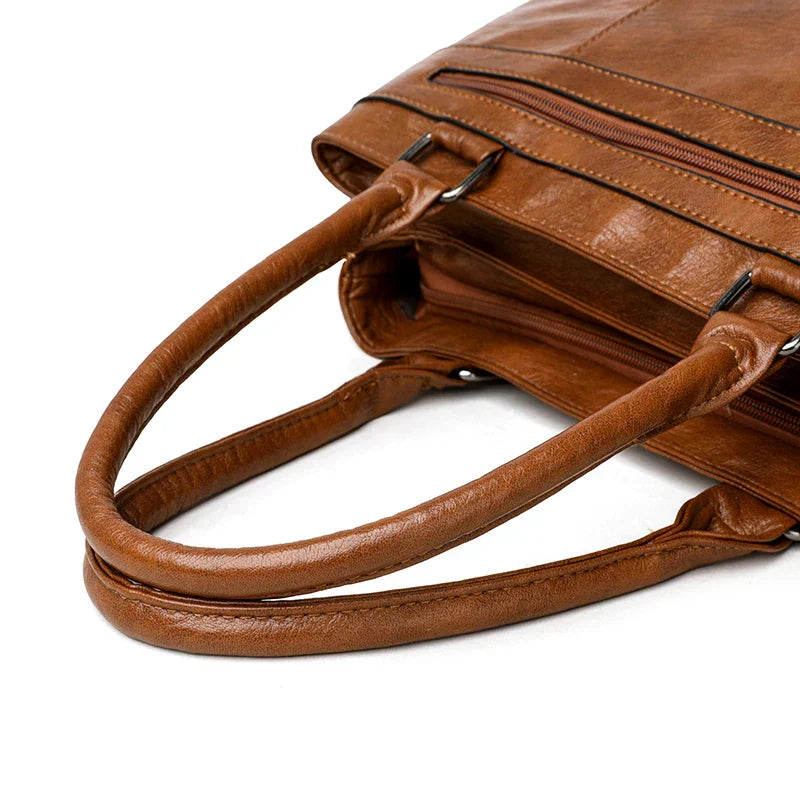 Bolsa elegante para mulheres de alta qualidade couro alça superior sacos bolsa senhoras ombro crossbody saco casual tote bolso marca lujo