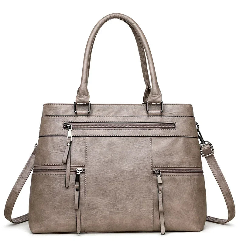 Bolsa elegante para mulheres de alta qualidade couro alça superior sacos bolsa senhoras ombro crossbody saco casual tote bolso marca lujo