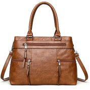 Bolsa elegante para mulheres de alta qualidade couro alça superior sacos bolsa senhoras ombro crossbody saco casual tote bolso marca lujo