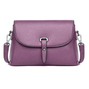 Bolsa Transversal Preta Feminina Com Fechamento de Aba e Fivela – Ideal Para Uso Diário