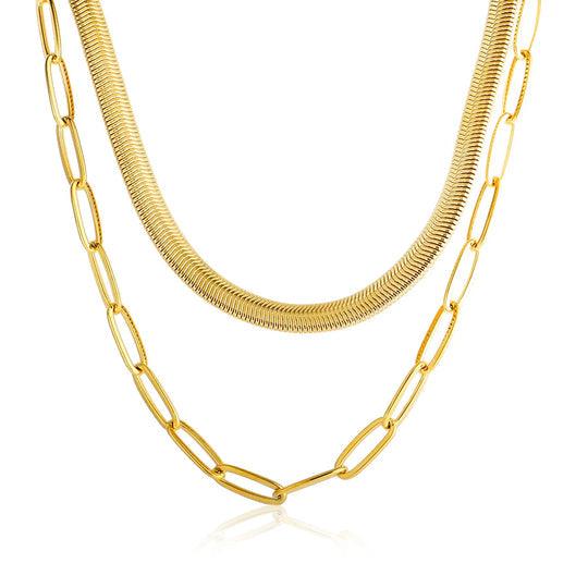Colar Feminino Duplo Elegante