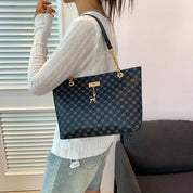 Bolsa Shopper Feminina de Couro Estampa Luxuosa - Larissa