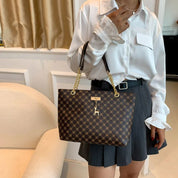 Bolsa Shopper Feminina de Couro Estampa Luxuosa - Larissa