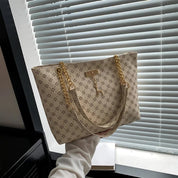 Bolsa Shopper Feminina de Couro Estampa Luxuosa - Larissa