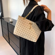Bolsa Shopper Feminina de Couro Estampa Luxuosa - Larissa