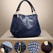 Bolsa Luxo Feminina Textura Crocodilo Animal Print - Bianca