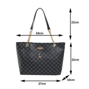 Bolsa Shopper Feminina de Couro Estampa Luxuosa - Larissa
