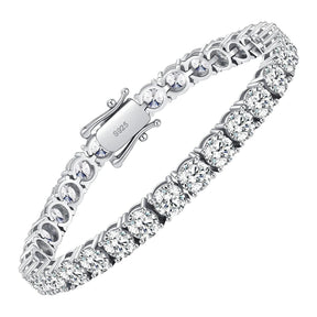 Pulseira Moissanite Riviera - Design Sofisticado com Pedras Brilhantes